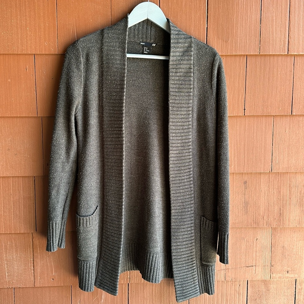 H&M Gray Long Cardigan- Size XS